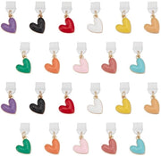 Set di Stoffe per Stuzzo a Forma di Cuore - 22 Stuks - Set di Stoffe per Stuzzo - Accessori per Lettore di Libri - Compatibile con Collegamento di Ricarica