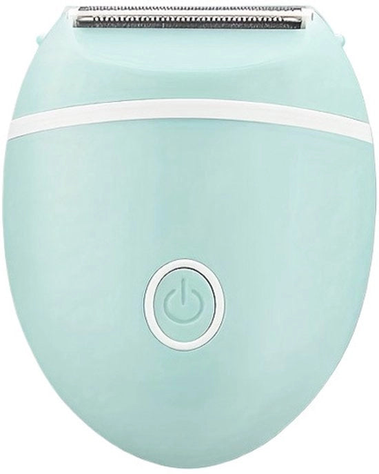 Scheerapparaat elettrico per donne: compatta, senza cavo, rasatura umida e secca, corpo liscio, trimmer doppio - linea bikini, veloce e facile da trasportare. (Verde)