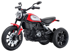 Moto Elettrica per Bambini Licenza Ufficiale Ducati Scrambler 12V 3,5Ah Rosso