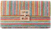 Clutch per donna, borsa estiva in paglia, borsa di nozze, clutch intrecciato per festività