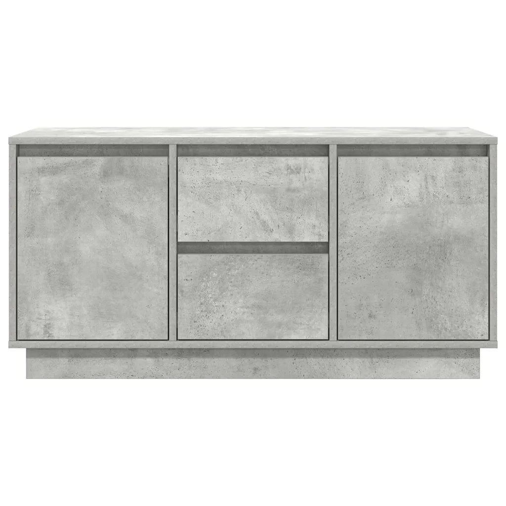 vidaXL Mobile Porta TV con Luci LED Grigio Cemento 100x41x50 cm