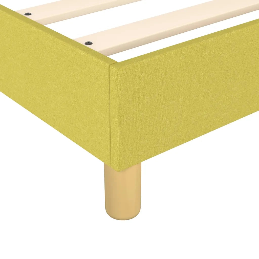 Struttura Letto a Rete a Molle Verde 140x200 cm in Tessuto 3120968