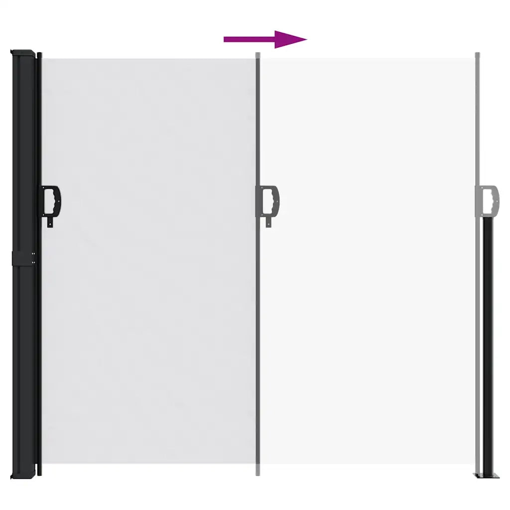 Tenda da Sole Laterale Retrattile Bianco 180x500 cm 4004451