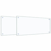Schienale da cucina 2 pz Trasparente 90 x 40 cm CFW7409839