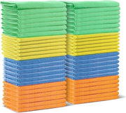 Set di microfazzoletti da 48 pezzi - 40 x 30 cm - asciugamani da cucina - tovaglioli - asciugamani multifunzionali per la pulizia - autoassistenza domestica - cucina - vetro