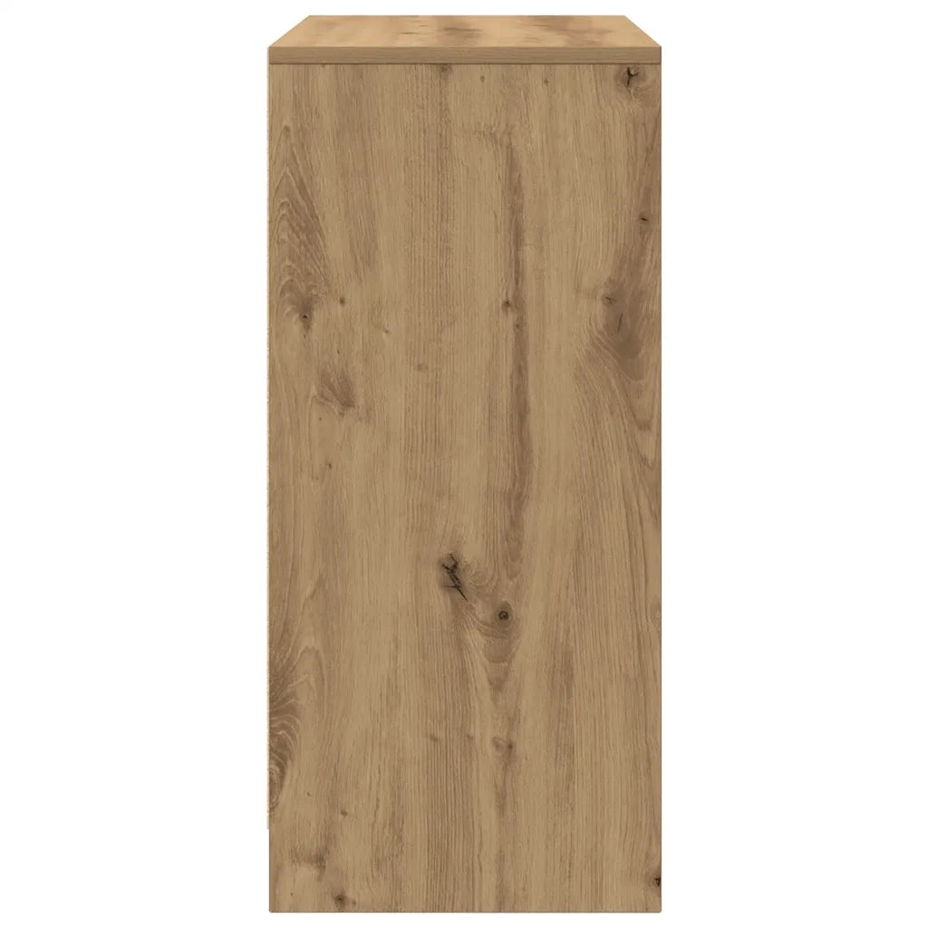 Scarpiera-Scaffale per scarpe Rovere Artigianale 57x34x76 cm in Legno Multistrato