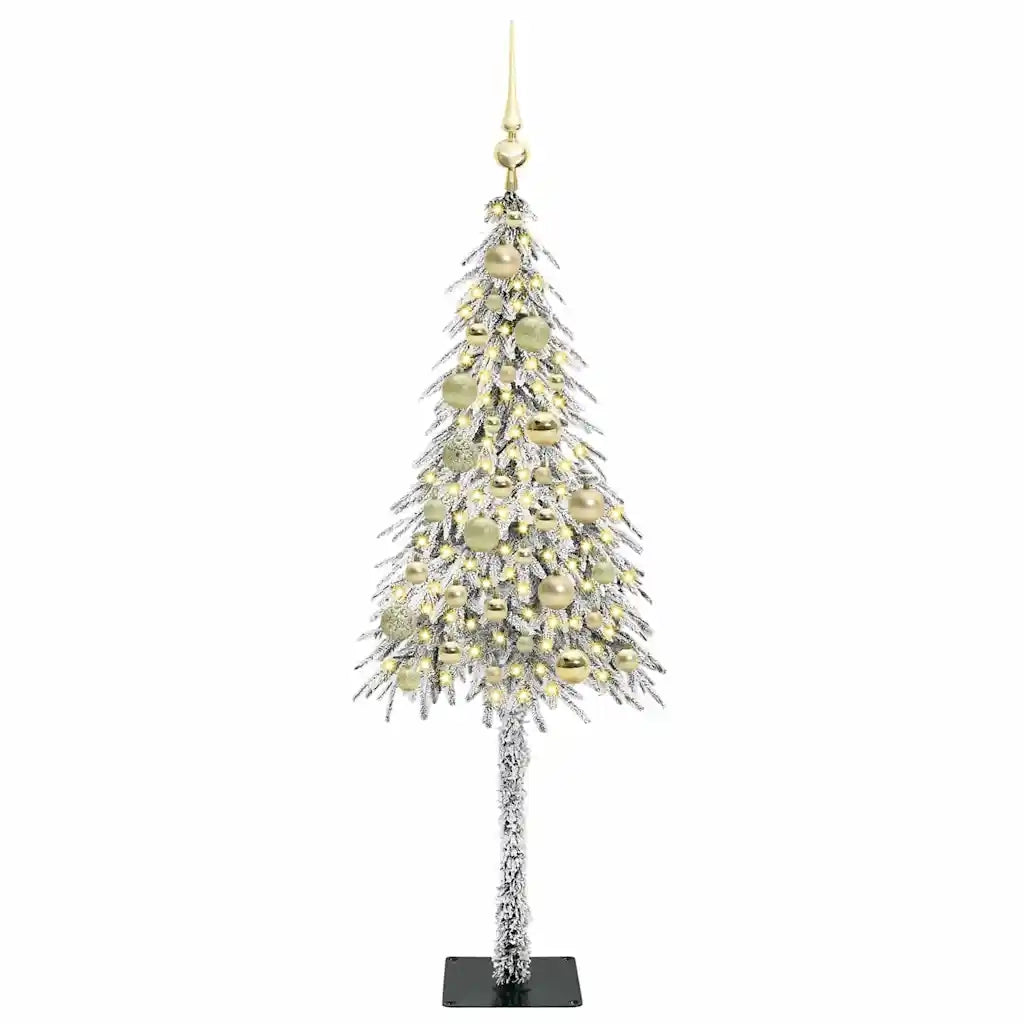 Albero di Natale con 150 LED Bianco 120 cm PE e Acciaio 3396207