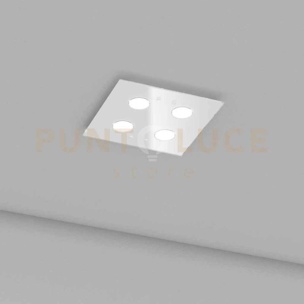 PATH PLAFONIERA 4 LUCI ATTACCO GX53 QUADRA BIANCO
