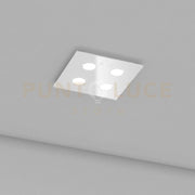 PATH PLAFONIERA 4 LUCI ATTACCO GX53 QUADRA BIANCO