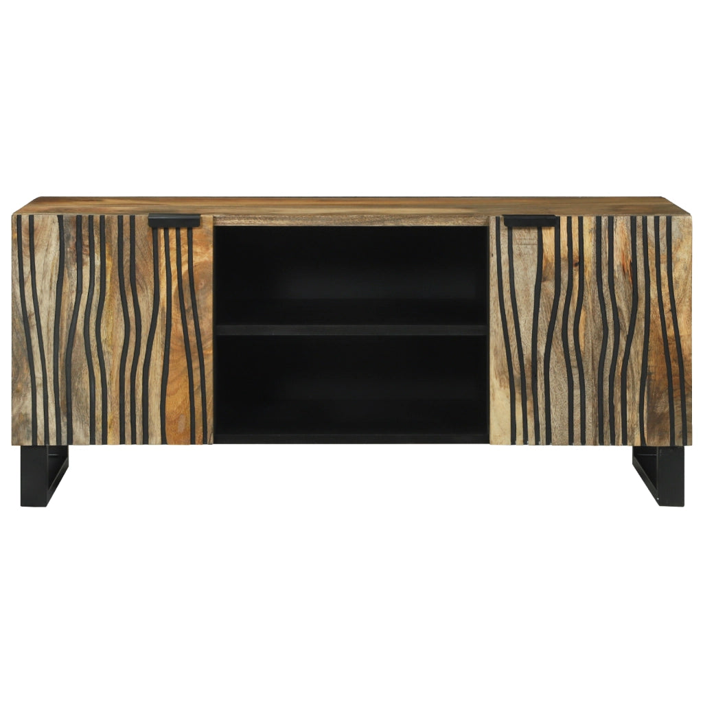 Mobile TV 105x33.5x46 cm Legno massello di mango e legno ingegnerizzato