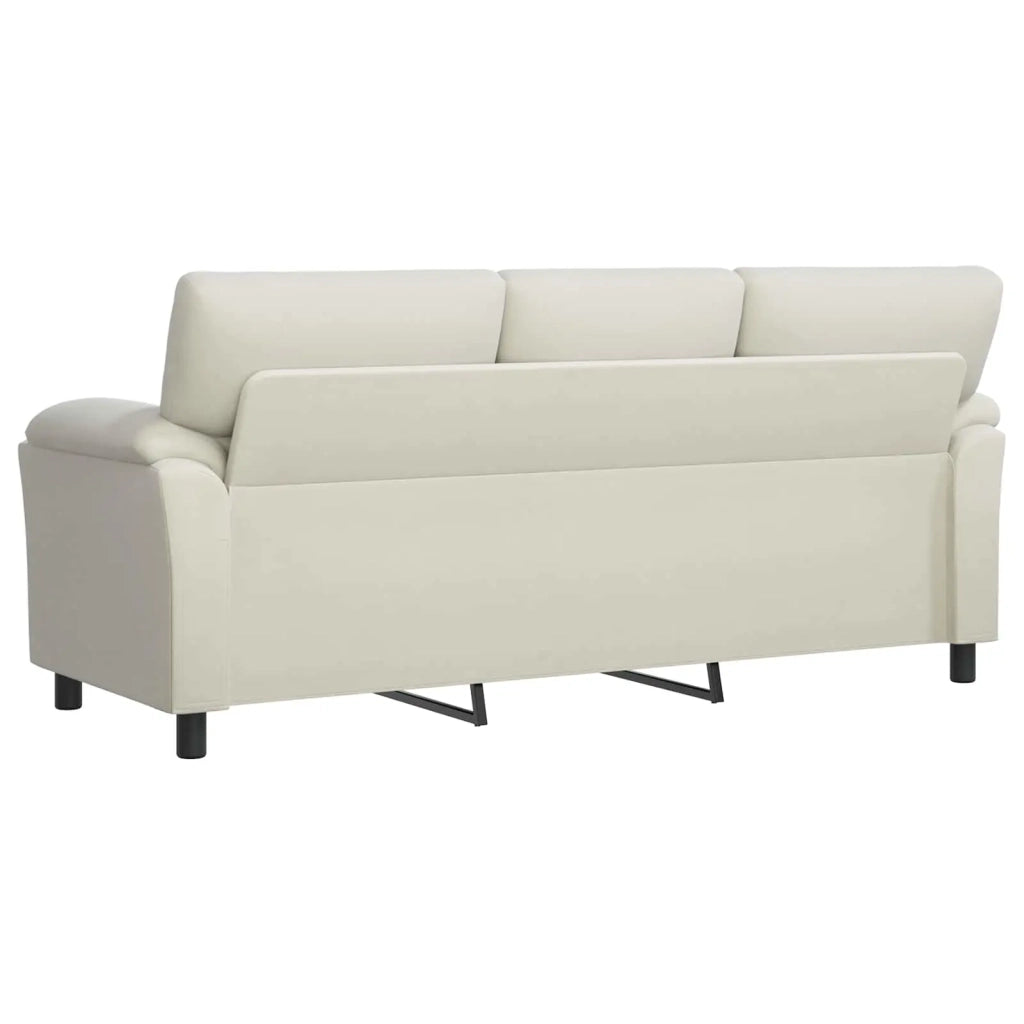 Divano Crema 214 x 85 x 93 cm Velluto 42040857