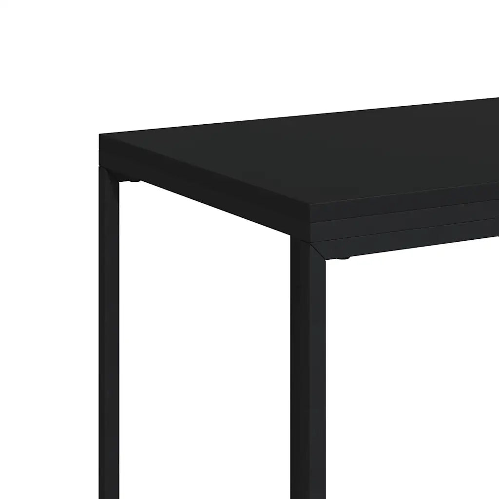 Tavolino da salotto | Tavolino da caff¨¨ | Tavolino da Soggiorno Nero 40x30x59 cm in Legno Multistrato