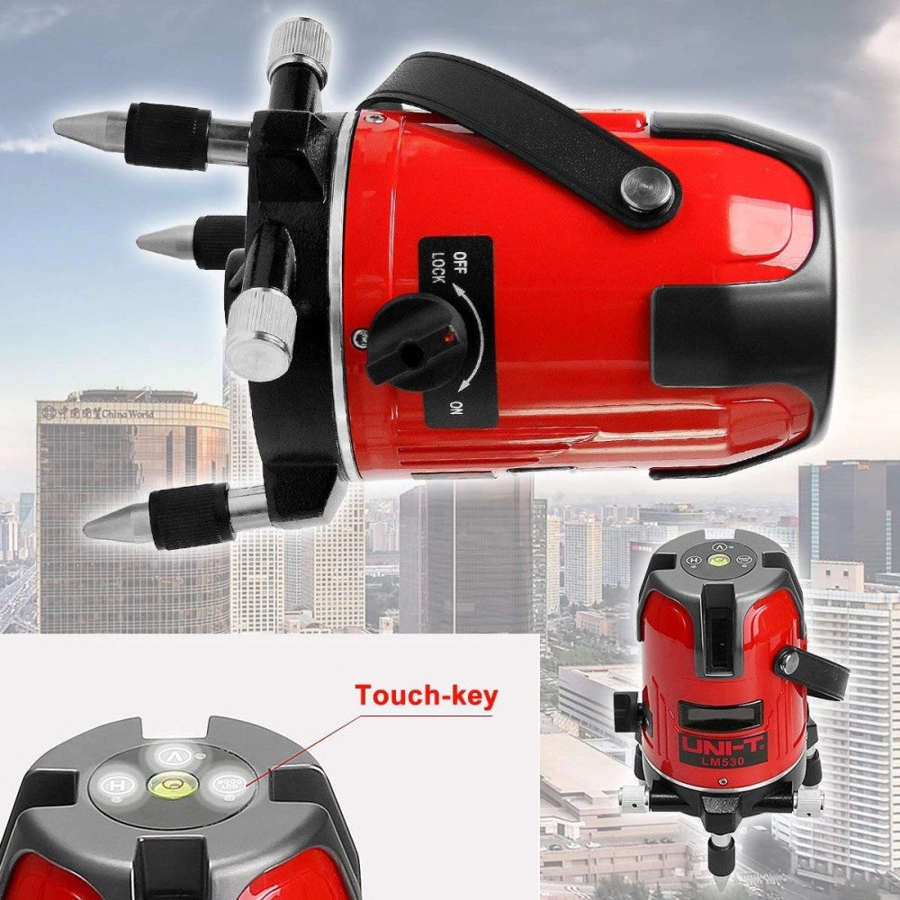 Trade Shop - Livella Laser Tracciatore Autolivellante 360º Rotazione Bolla Digitale 2 Linee -