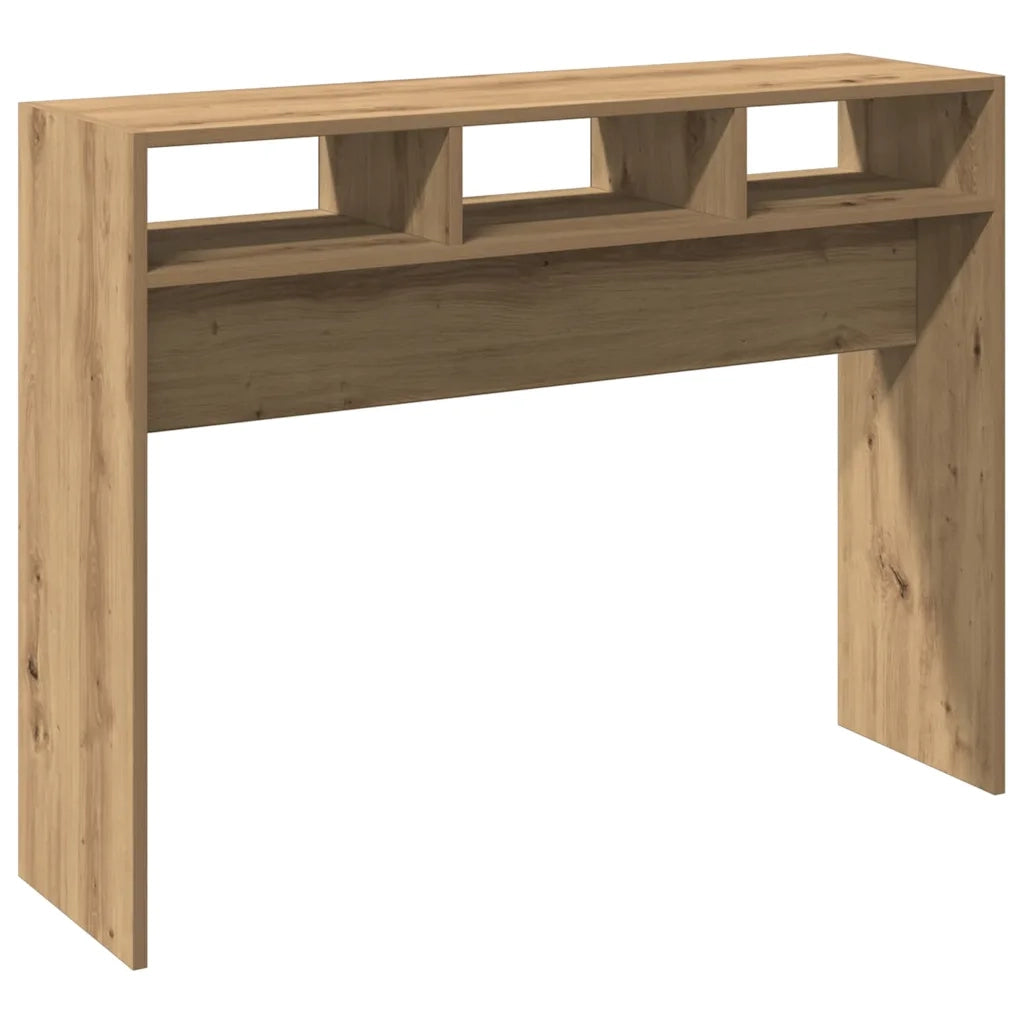vidaXL Tavolo Consolle Rovere Artigianale 105x30x80 cm in Truciolato