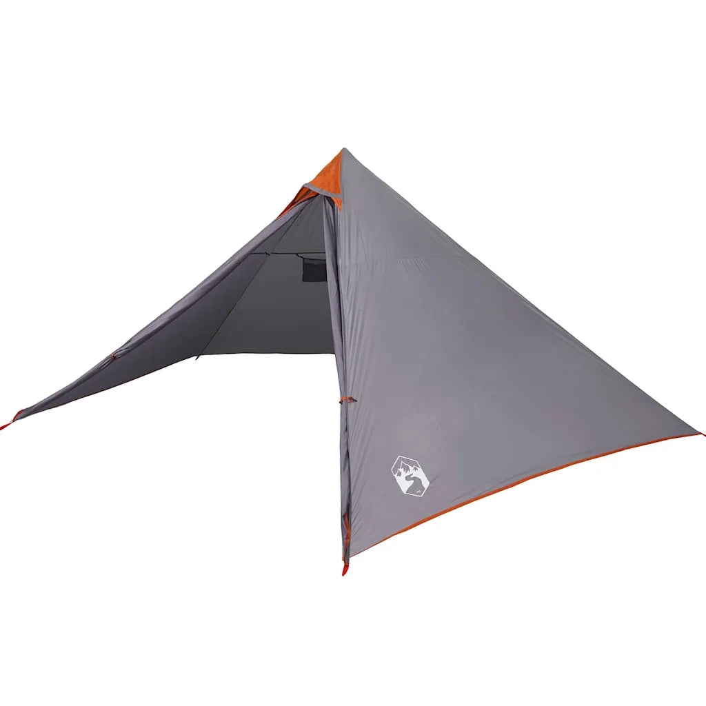 Tenda Familiare Tipi 7 Persone Grigia e Arancione Impermeabile 94712
