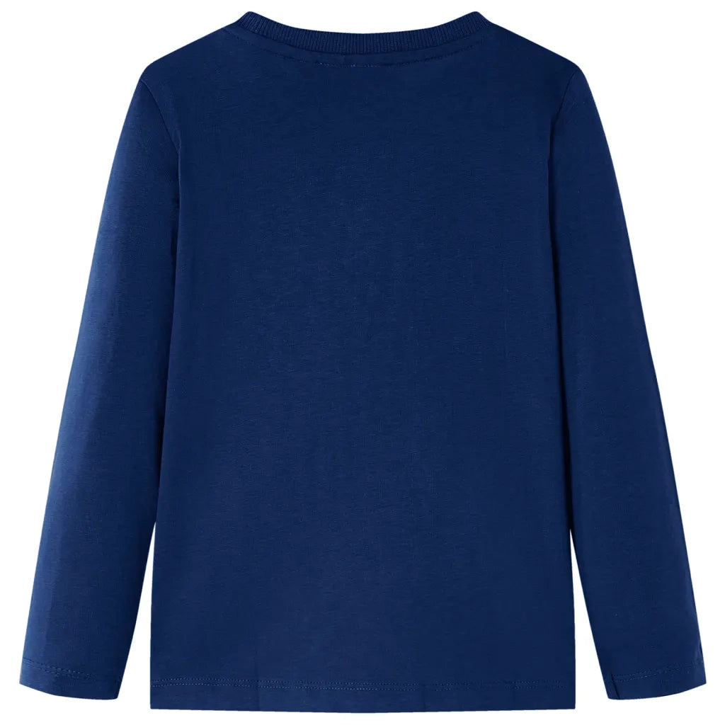 Maglietta Bambini Maniche Lunghe Blu Marino 116cod mxl 133176