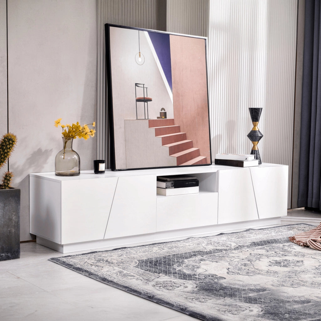 Mobile TV Moderno 170 cm, Stile Patchwork Diagonale