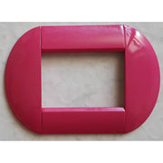 Trade Shop - Placca Placche Placchette Compatibili Living International Light Bombate Bticino - Fucsia -7 Fori     -