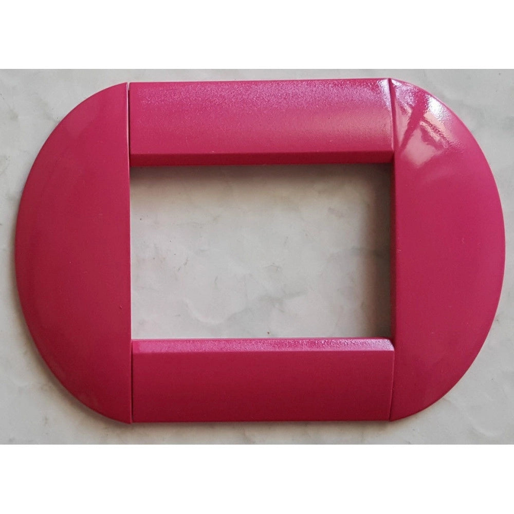 Trade Shop - Placca Placche Placchette Compatibili Living International Light Bombate Bticino - Fucsia -7 Fori     -