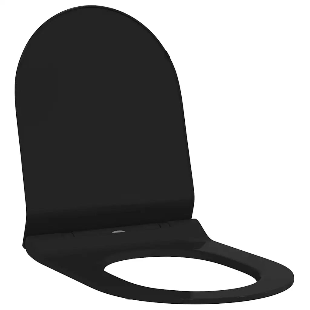 Sedile del WC Regolabile Nero 50 x 36,5 x 5 cm Polipropilene 42015818