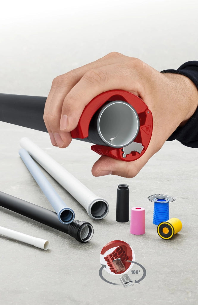 Tagliatubi per Tubi in Plastica e Manicotti di Tenuta Bix Knipex Ø 20 50 mm