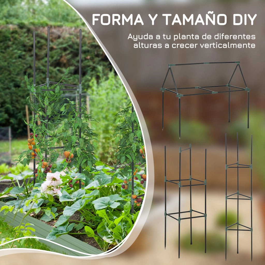 Trellis Giardino Set 3 Pezzi ¨C zephmum ¨C Verde 38x38x182 cm