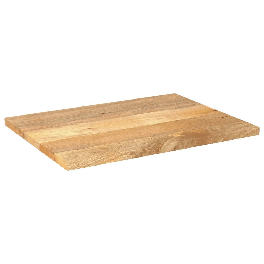 Piano per Tavolo 80x60x2,5 cm Rettangolare Legno Massello Mango 371468