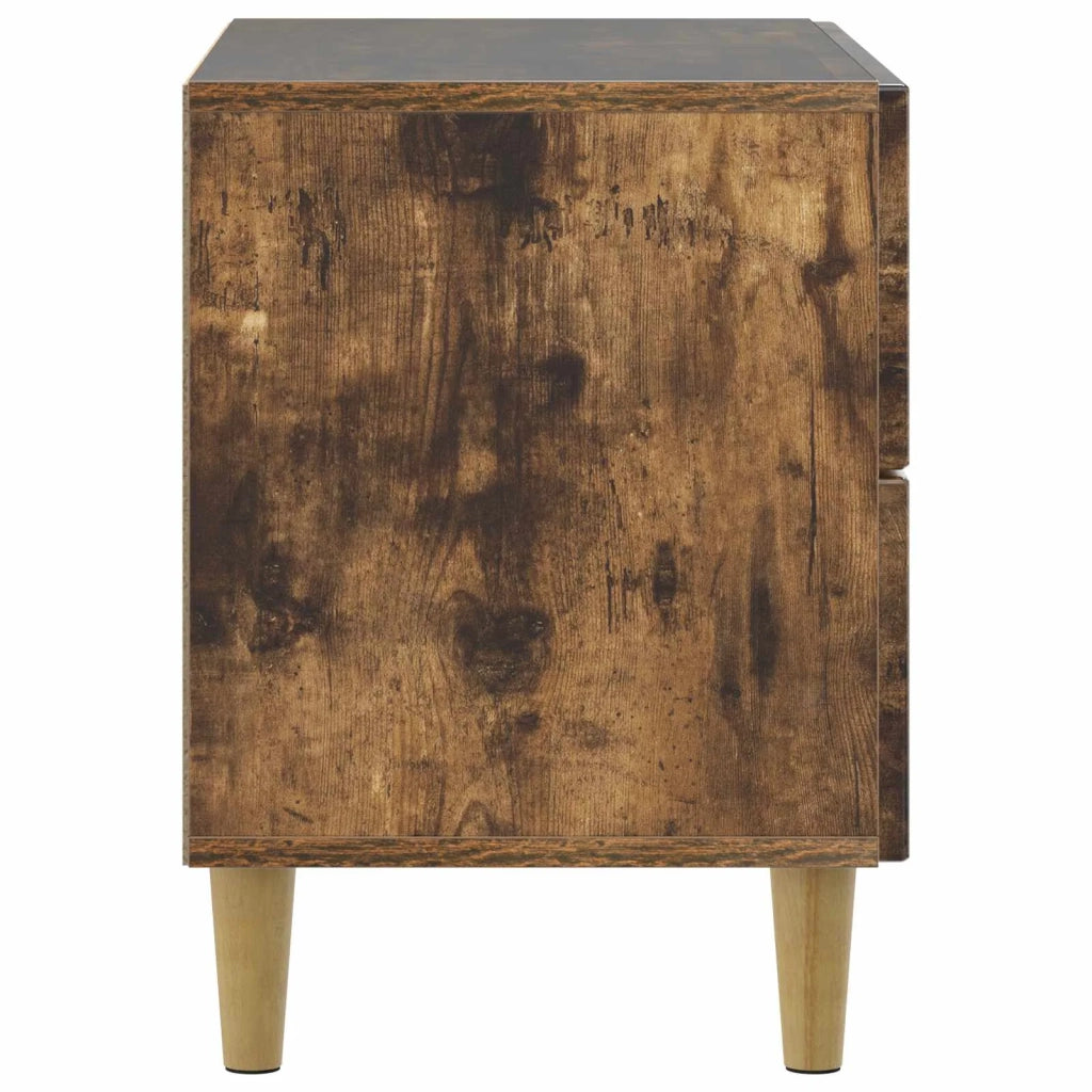 Armadio da Notte con cassetto Rovere Fumo 62 x 34,5 x 48 cm 894550