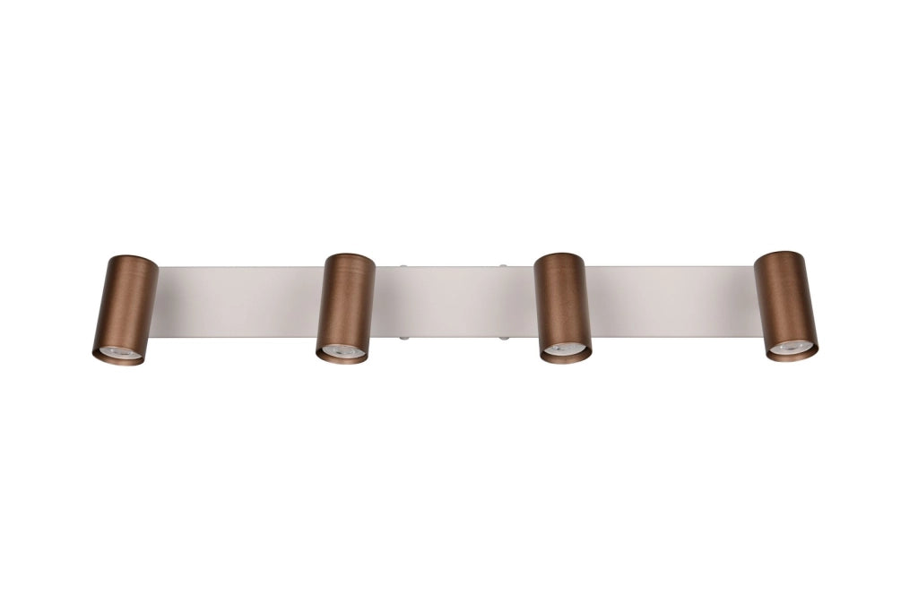 Faretto da soffitto moderno 4 tubi beige GU10 TARYN RL
