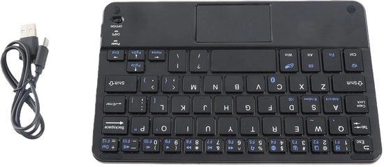 Tastiera Bluetooth Senza Fili Set - Touchpad - PC - Tablet - Leggero - Facile da Usare - Set di Tastiere