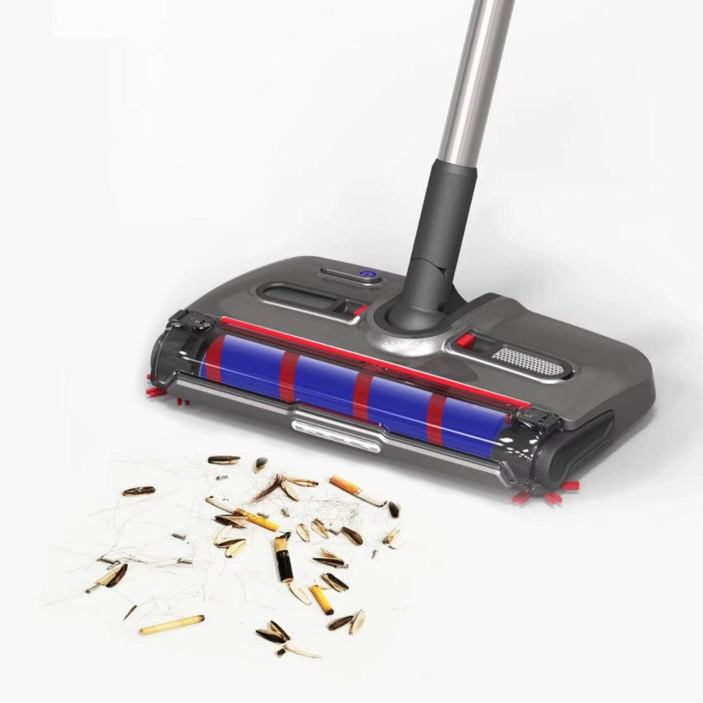 Trade Shop - Scopa Elettrica Rotante Senza Fili Con Batteria Potente Leggera Silenziosa Snodabile -