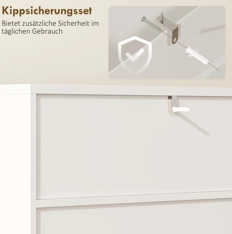 Mobile contenitore da bagno MDF bianco con ante soft-close