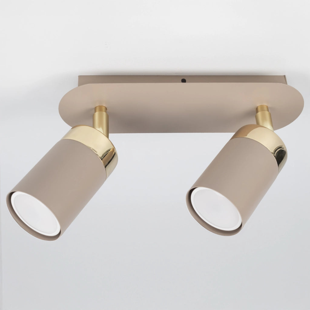 Plafoniera moderna a barra cashmere oro 2xGU10 Milagro