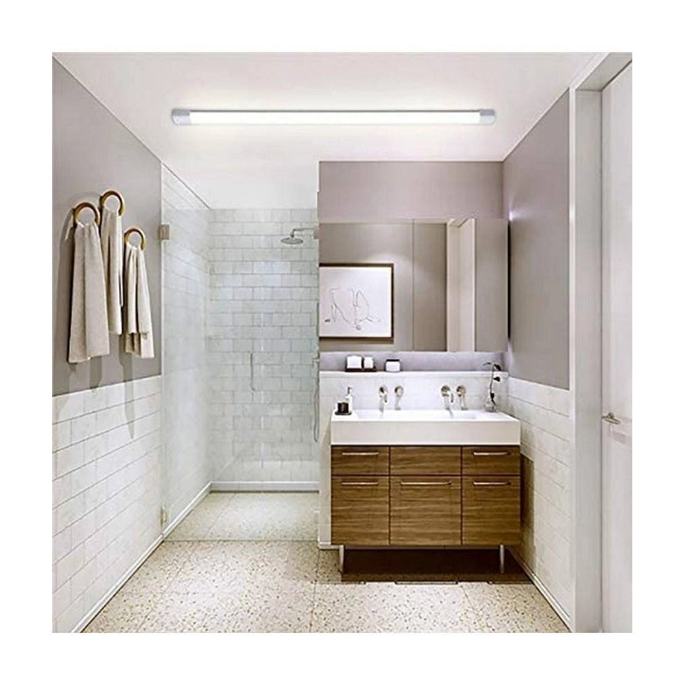 Trade Shop - Plafoniera Led Slim 120 Cm Sottopensile Soffitto Luce Calda Fredda Naturale -