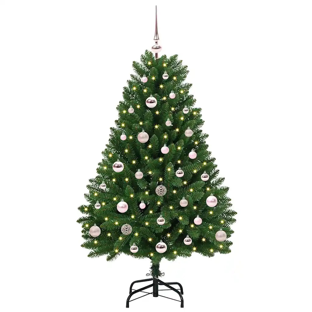 Albero di Natale artificiale Verde 120 cm PVC e Metallo 3395669