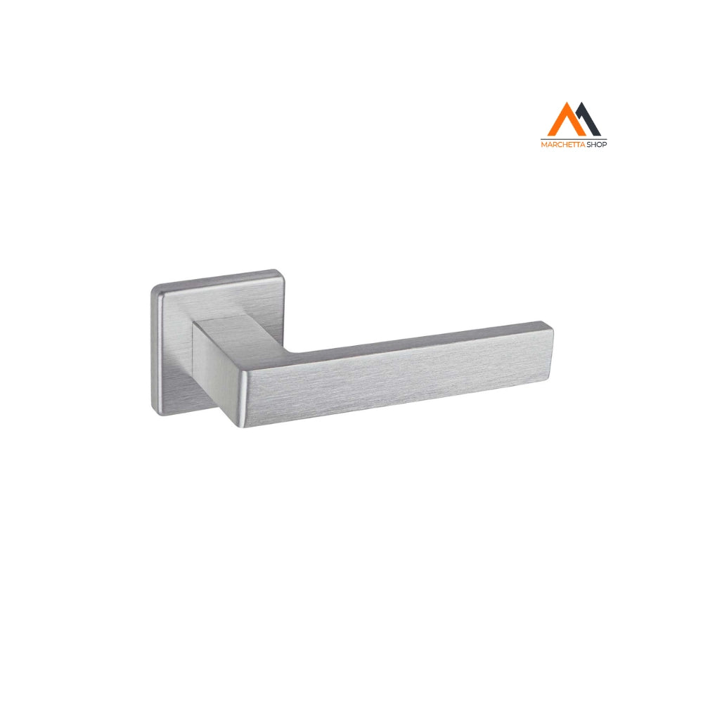 MANIGLIA SU ROSETTA QUADRA H7 WILLY ALU TAGLIA: WILLY ALU, COLORE: CROMO SATINATO