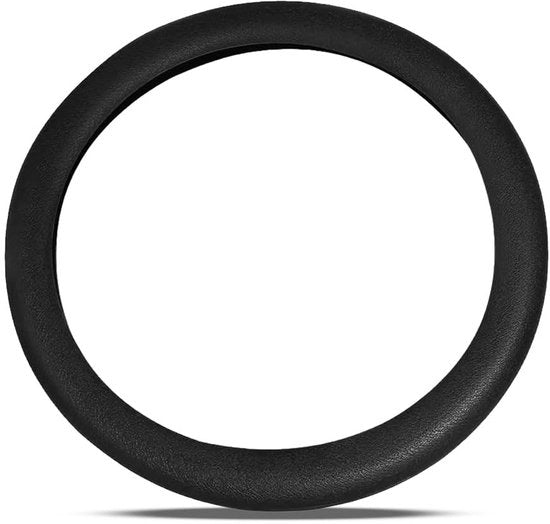 Cuscino per Sterzo Universale Dimensione 33-42 cm - Pelle PU - Antiscivolo - Respirante - Resistente alla Transpirazione e all'Invecchiamento - Installazione Facile - Coperchio per Sterzo