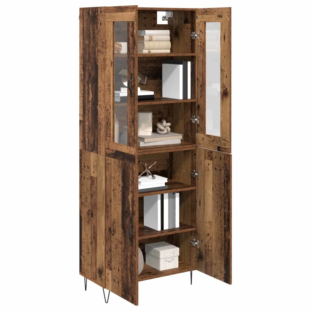 Credenza-Buffet-Armadio da cucina Legno vecchio 69,5 x 34 x 180 cm Legno multistrato 671968