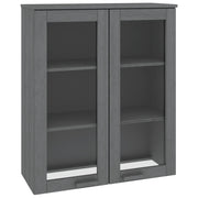 Scaffale Superiore per Credenza | Madia | Buffet da pranzo | Armadio da pranzo Grigio Scuro 85x35x100 cm Pino