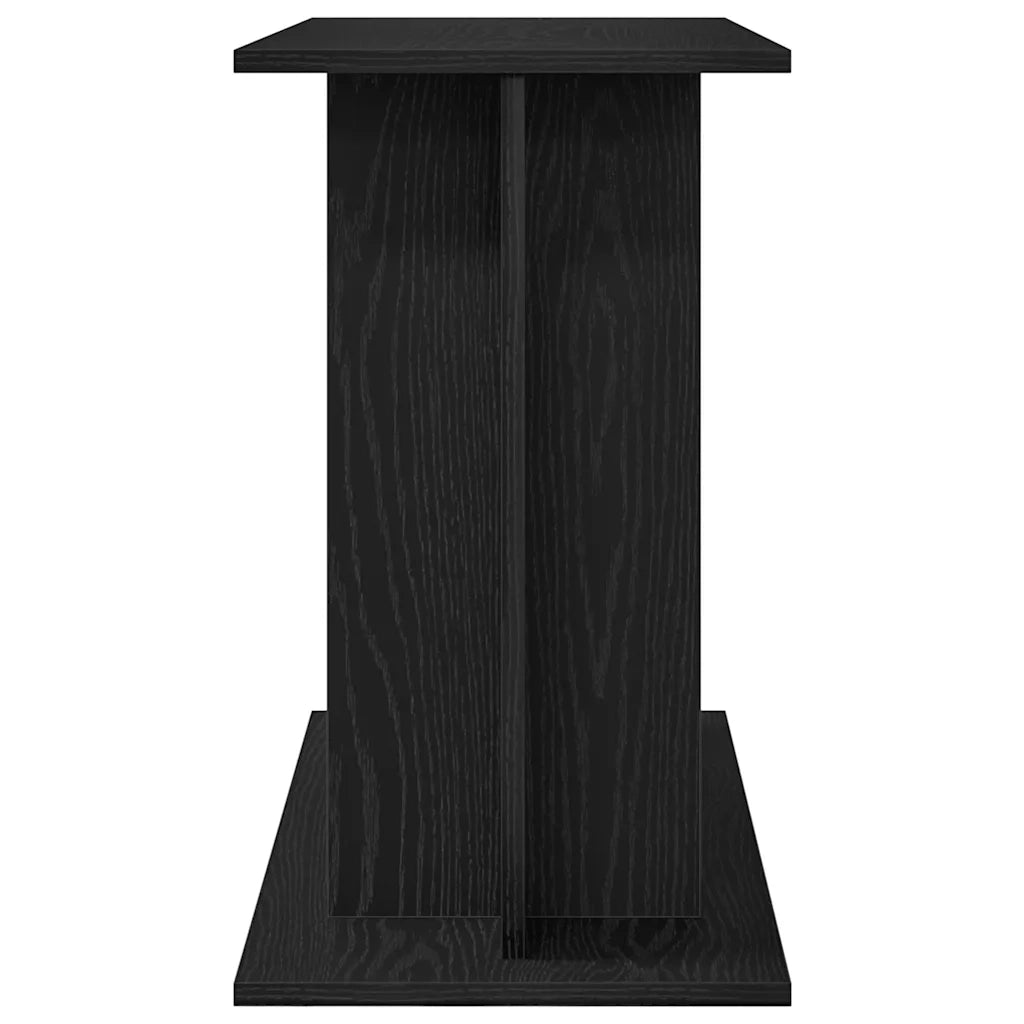 Supporto Acquario 80x35x60 cm Legno Multistrato Rovere Nero 862149