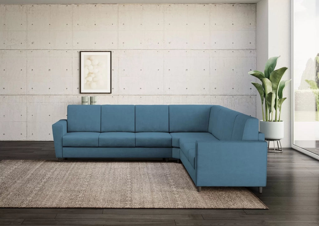 Divano yasel 3 posti  (tre sedute da 60cm) + angolo + divano 3 posti (tre sedute da 60cm) misure esterne l.288x288 | avio - Mobili 2G