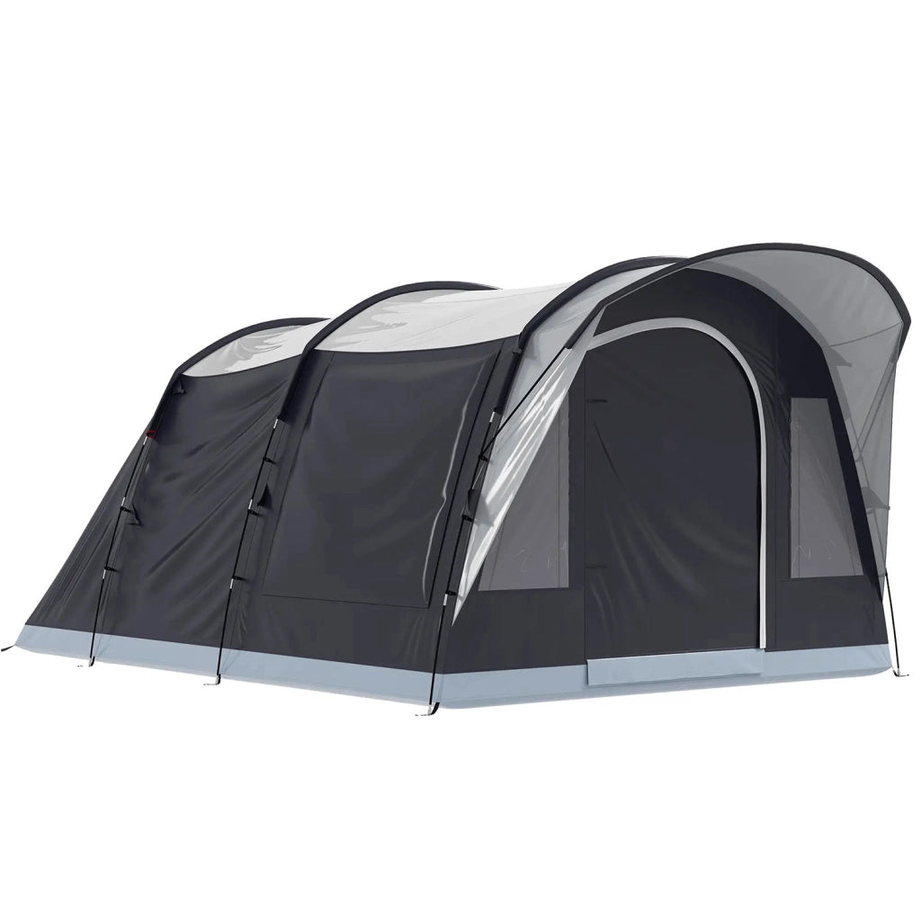 Tenda Tunnel 2-4 Persone 480x300x213 cm Camera da Letto Zona Giorno Impermeabile in Fibra di Vetro e Poliestere Blu Navy