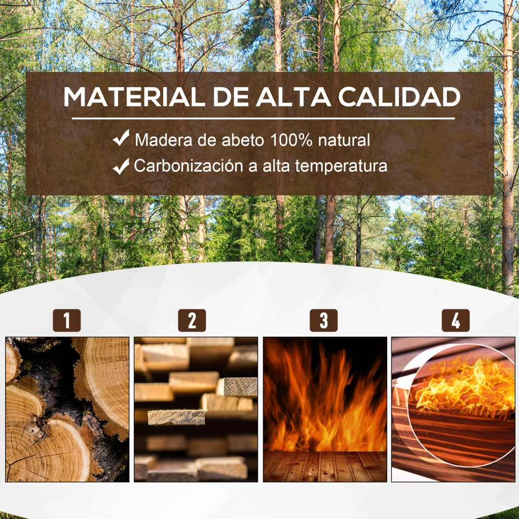 Fioriera Rettangolare ¨C zephmum ¨C 70x35x30 cm Legno Naturale