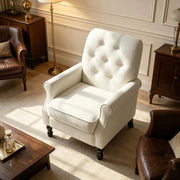 POLTRONA Lounge 1 posto 69x75x90 cm Lino Crema