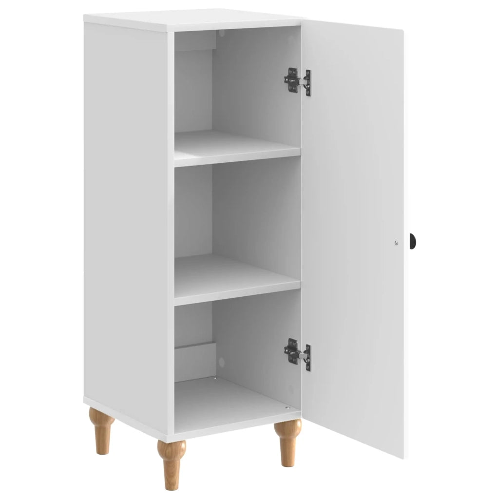 Credenza Bianco Lucido 33 x 34,5 x 90 cm Legno ingegnerizzato 894139