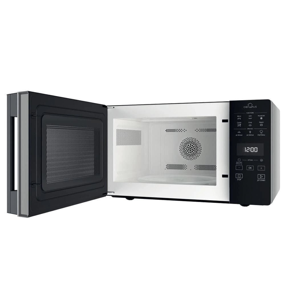 Whirlpool MCP 359 SL Chef Plus Forno a Microonde Combinato con Grill 25 L 800 W Steam Dual Crisp JetDefrost colore Argento