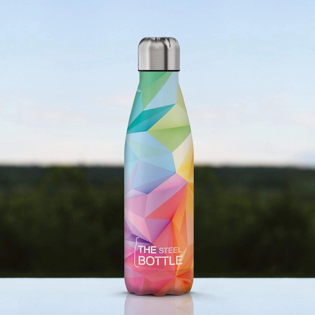 The Steel Bottle Bottiglia termica in Acciaio Inox Capacità 500 ml Chiusura Ermetica - Geometric Color