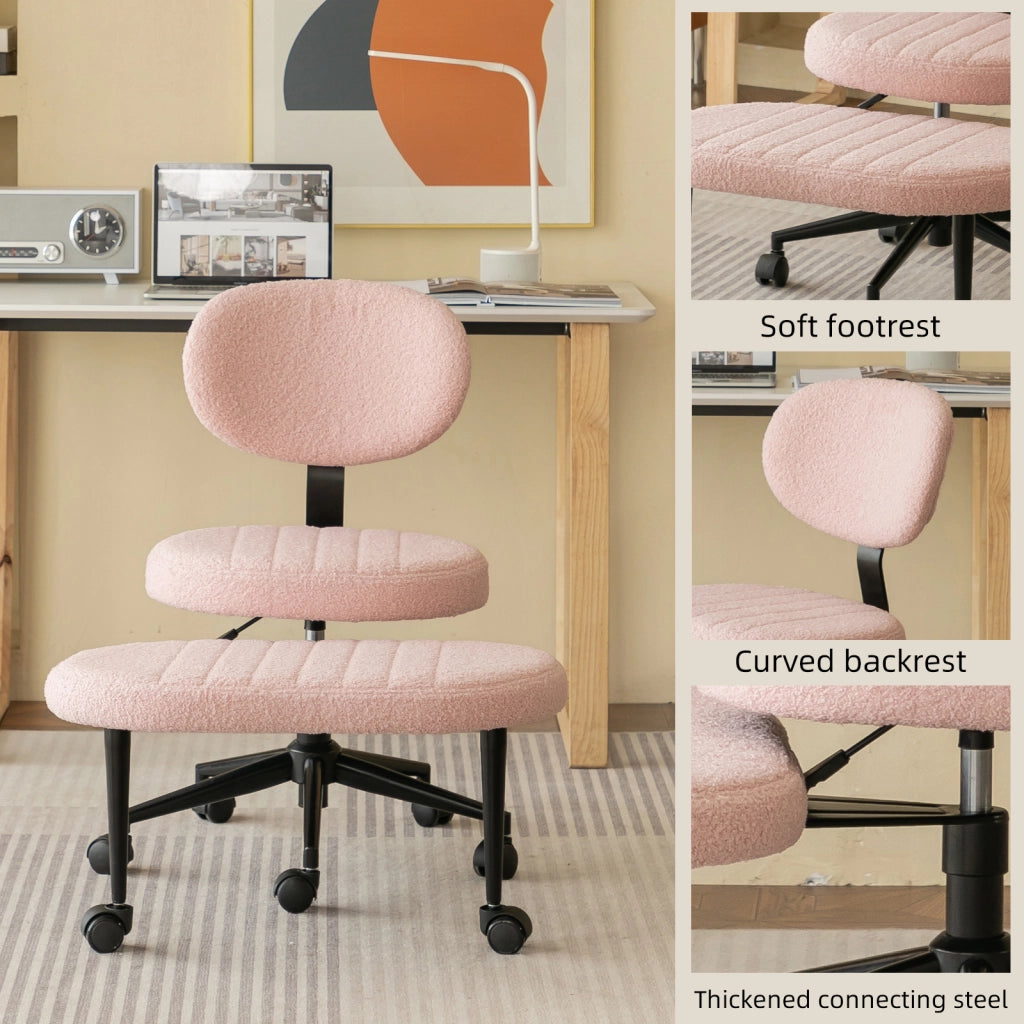 Sedia da Ufficio Velvet ¨C MINIMAL ¨C Girevole 360¡ã, Poggiapiedi Integrato, Regolabile