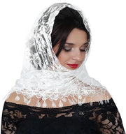 Solidchoice - Lucente per Matrimonio - Foulard - Sciarpa - Cappello per la Testa - 50 x 50 cm - Adatto per Feste