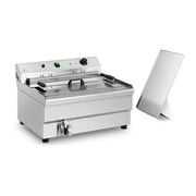 Friggitrice professionale per ciambelle da ristorante 30 litri 9000 W zona fredda 14_0001770